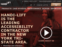 Tablet Screenshot of handi-lift.com